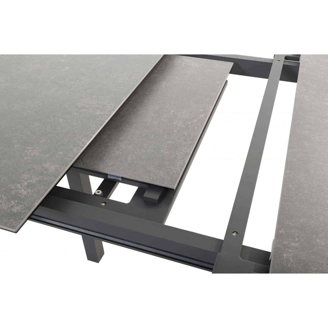 Taste 4SO Tosca dining antraciet + Optimum uitschuiftafel keramiek 220-280-340 cm