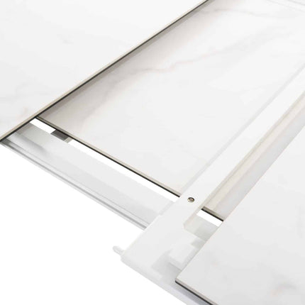 Taste 4SO Optimum Verschiebungen Tisch Keramik Weiß 160-220-280 cm