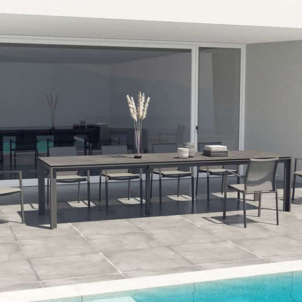 Geschmack 4SO Optimum Verschiebungen Tisch Keramik Anthrazit 220-280-340 cm