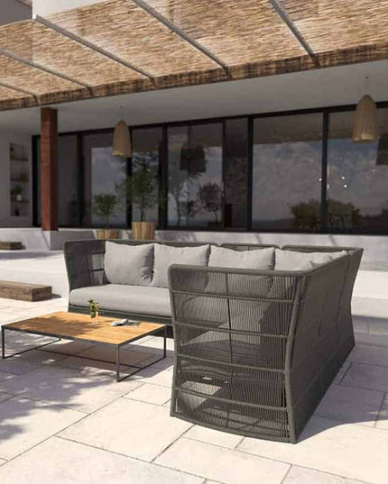 4 Seasons Outdoor Orient Lounge Set + Mitte + Botschafter High Couchtisch