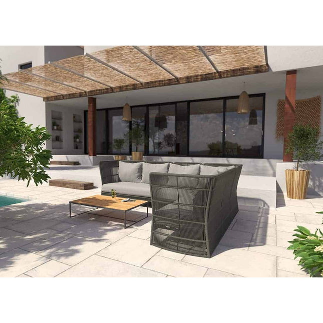 4 Seasons Outdoor Oriënt loungeset + center + Ambassador hoge salontafel