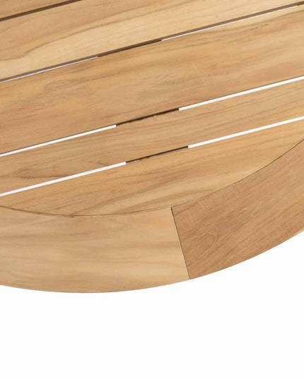 Taste 4SO Palma Dining Anthrazit + Botschafter Teaktabelle 130 Ø CM