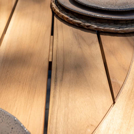 Taste 4SO Prado Teak Tabelle 160 Ø CM Teak -Basis