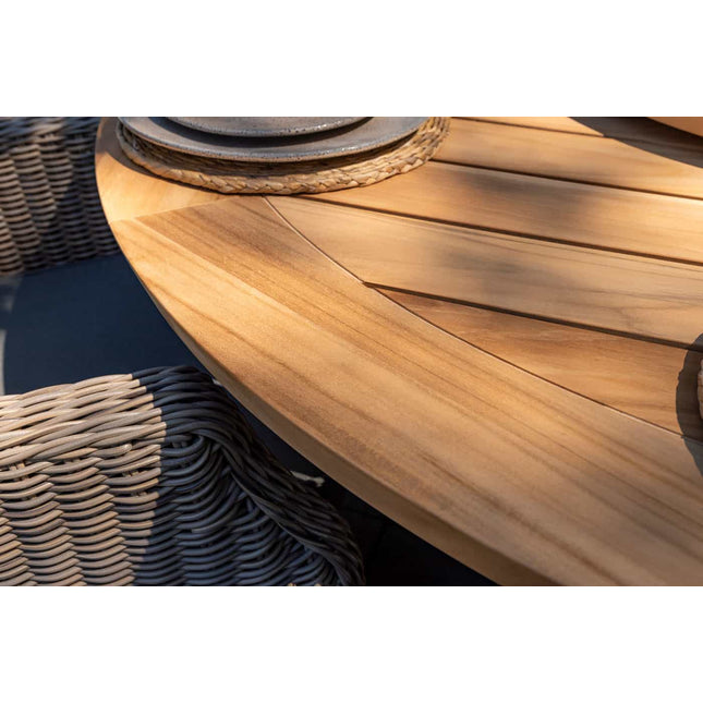 Taste 4SO Belmond dining antraciet + Prado tafel 130 Ø cm