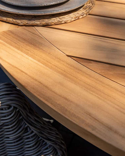 Taste 4SO Sienna Dining + Prado Teak Tabelle 130 Ø CM