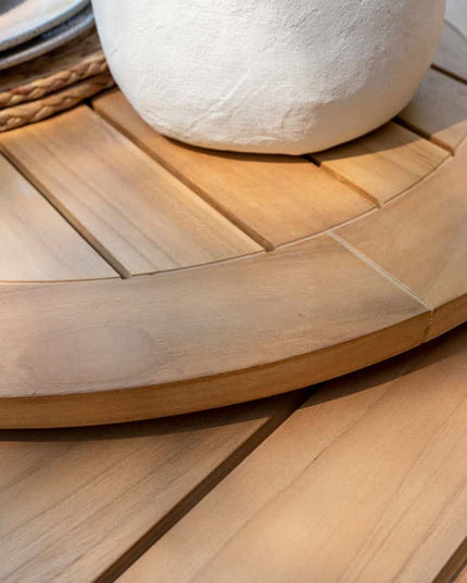 4 Seasons Outdoor Puccini Dining + Taste 4SO Prado Teak Tabelle 160 Ø CM