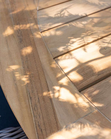 Taste 4SO Barista Dining Anthrazit + Prado Teak Tabelle 160 Ø cm