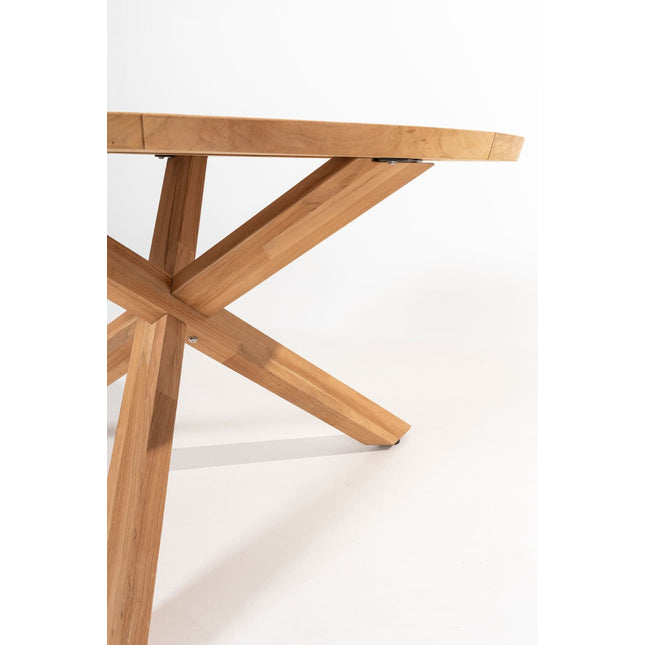 Taste 4SO Eva dining + Prado teak tafel 130 Ø cm