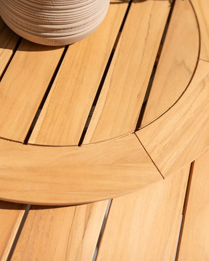 Taste 4SO Prego Dining + Prado Teak Tabelle 160 Ø CM