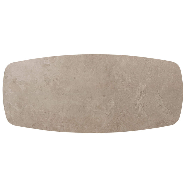 4 Seasons Outdoor Moretti High Back Speisestuhl + Geschmack 4SO Prado Tisch mit Keramiktisch Top Barrel Terre 240 cm