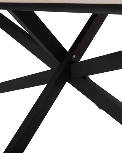 Taste 4SO Rhodes Essstuhl + Prado Tisch mit Keramik -Tisch -Top -Fass -Anthrazit 240 cm
