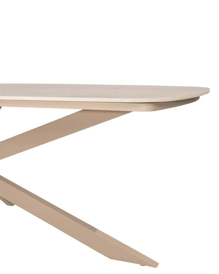 Taste 4SO Sienna Dining + Prado Tisch mit Keramik -Tisch -Top -Fass -Latte 240 cm