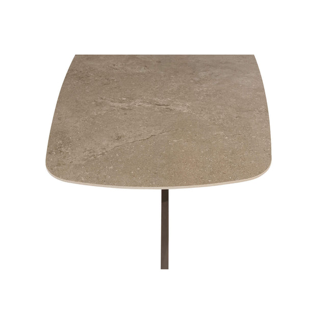 4 Seasons Outdoor Montera Dining + Taste 4SO Prado Tisch mit Keramik Tisch Top Barrel Terre 240 cm