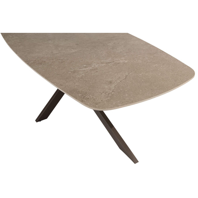 4 Seasons Outdoor Veneto Dining Terre + Geschmack 4SO Prado Tisch mit Keramik -Tisch -Top Barrel Terre 240 cm