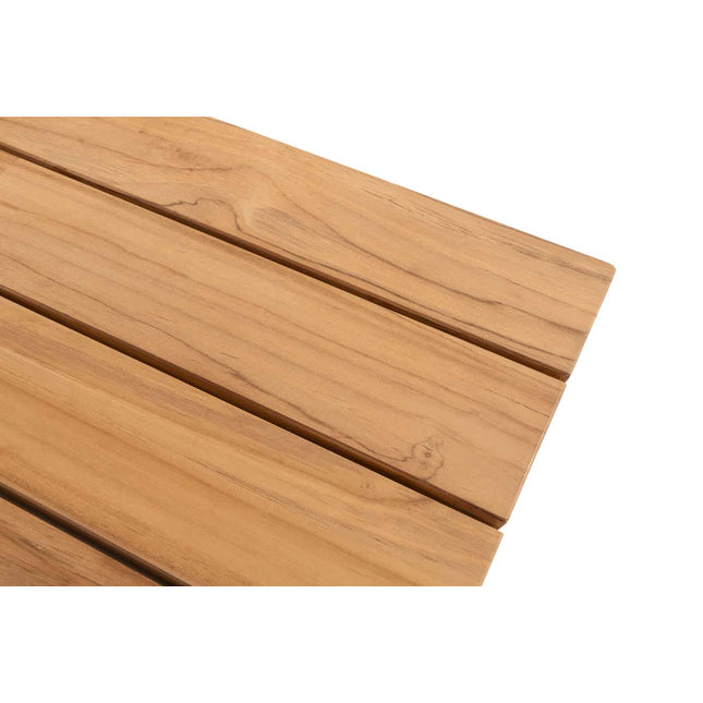 Taste 4SO Prado bar tafel antraciet 200 x 70 x 105 cm. teak tafelblad