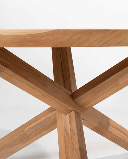 Taste 4SO Eva Dining + Prado Teak Tabelle 130 Ø CM
