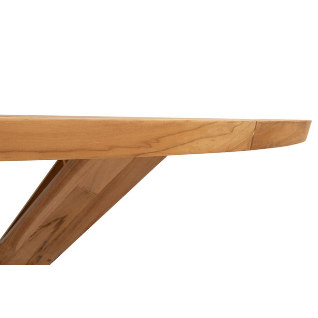 Taste 4SO Cortina dining + Prado teak tafel 130 Ø cm teak onderstel