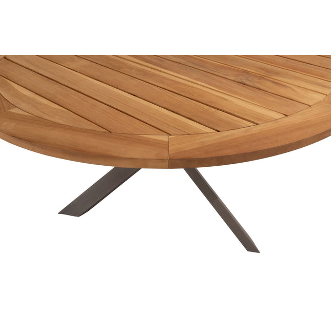 Taste 4SO Prado teak tafel 160 Ø cm terre onderstel