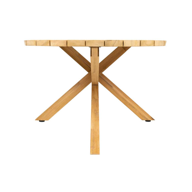 4 Seasons Outdoor Veneto Dining Olive + Taste 4SO Prado Teak Tisch Oval 240 cm
