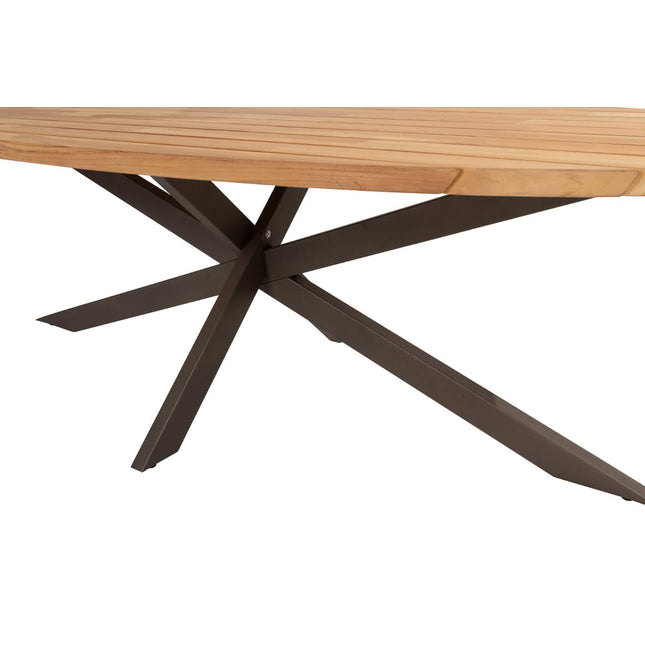 4 Seasons Outdoor Veneto Dining Terre + Geschmack 4SO Prado Teaktisch Oval 240 cm