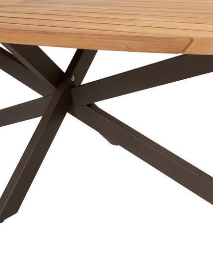 4 Seasons Outdoor Moretti High Back Speisestuhl + Geschmack 4SO Prado Teaktisch Oval 240 cm Terre Ondem