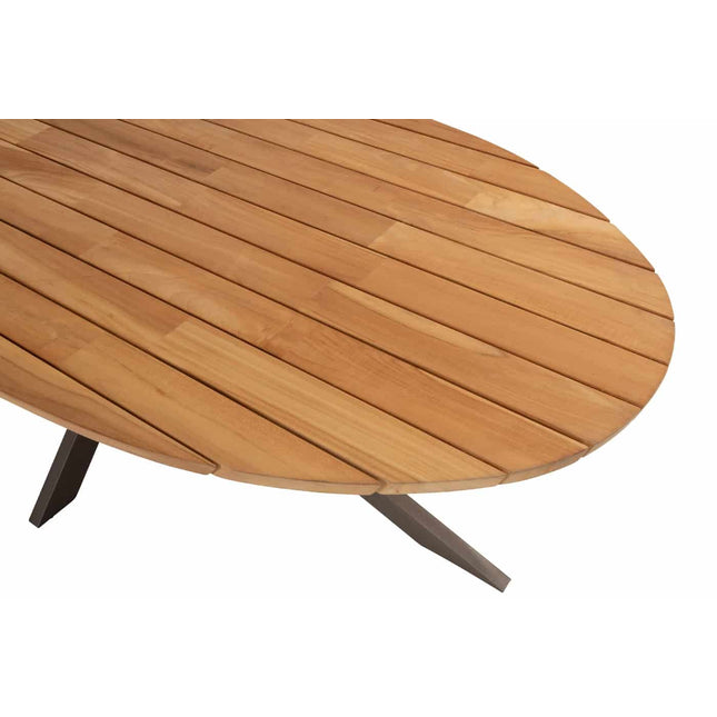4 Seasons Outdoor Veneto Dining Terre + Geschmack 4SO Prado Teaktisch Oval 240 cm