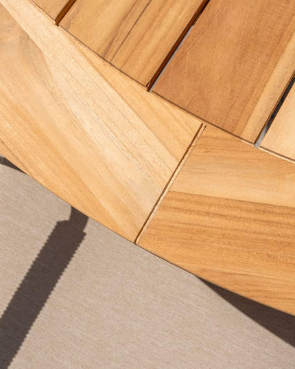 Taste 4SO Eva Dining + Prado Teak Tabelle 130 Ø CM