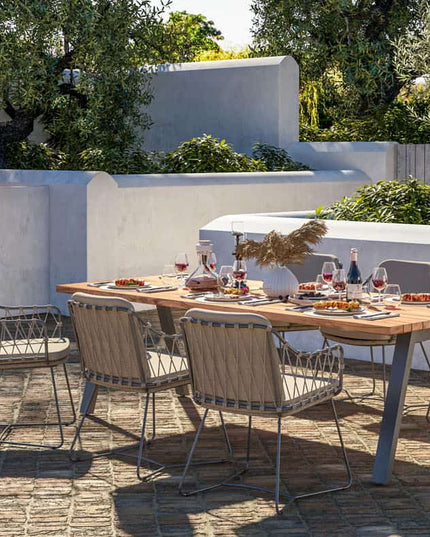 Taste 4SO Prego Dining + Manolo -Tisch -Anthrazit mit gedruckter Keramiktisch -Top 240 cm