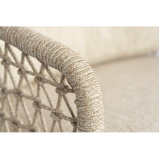 4 Seasons Outdoor Sardinia Chaise Lounge Bank + Puccini Lounge Chair + Volta Kaffeetische