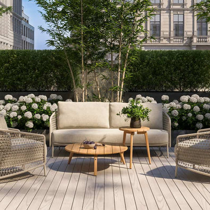 4 Seasons Outdoor Puccini 3-zits lounge bank incl. 3 kussens