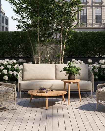4 Seasons Outdoor Puccini loungeset + voetenbank, zonder salontafel