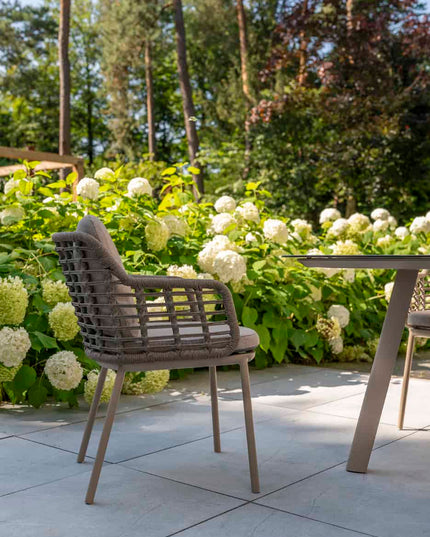 Taste 4 SO Puglia dining stoel + Manolo tafel latte met geprint keramiek tafelblad 240 cm