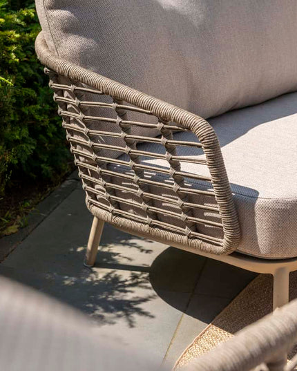 Taste 4SO Puglia loungeset latte, 3-zits loungebank + 2x lounge stoel