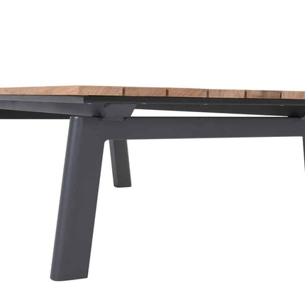 Taste 4SO Ravenna Couchtisch mit Teaktisch -Tisch 120 x 65 x 35 cm