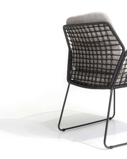 Taste 4SO Rhodes Essstuhl + Prado Tisch mit Keramik -Tisch -Top -Fass -Anthrazit 240 cm