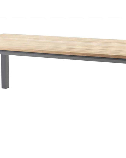 Taste 4SO Bari stapelbare dining stoel + Ridge tafel antraciet 220 cm