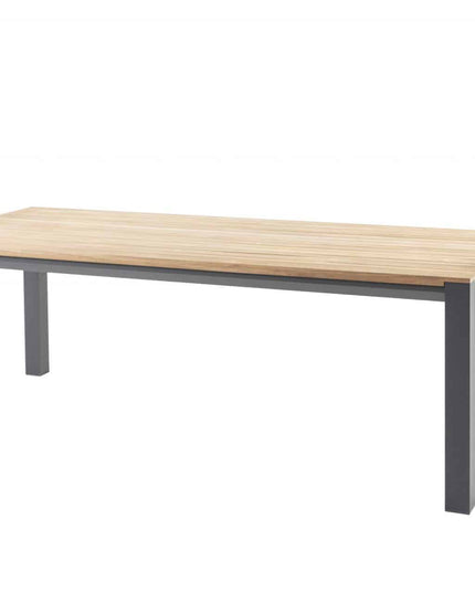 Taste 4SO Bari stapelbare dining stoel + Ridge tafel antraciet 220 cm