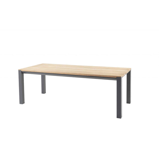 Taste 4SO Bari Stackable Essstuhl + Kammtisch Anthrazit 220 cm