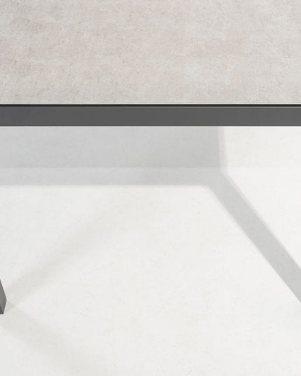 Taste 4SO Prego dining + Salerno eettafel antraciet met geprint keramiek tafelblad 160 cm