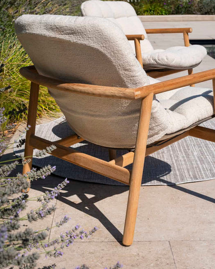 4 Seasons Outdoor Samos Bistro Lounge Set + Finn Coffee Teak Teak 60 Ø CM