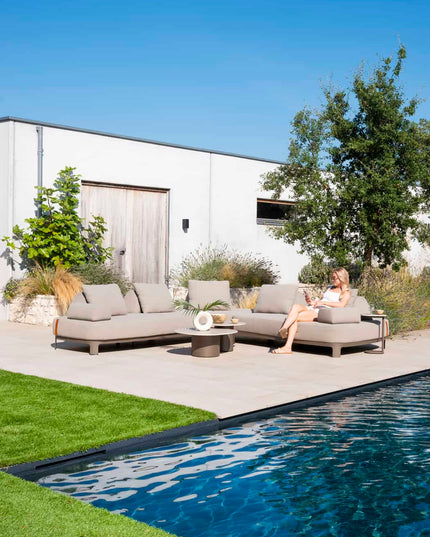 4 Seasons Outdoor Santorini hoekbank zonder salontafel