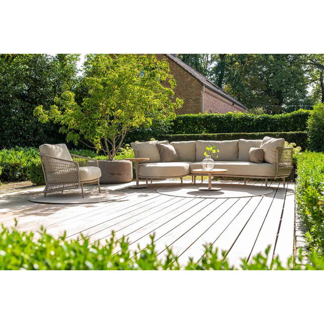 4 Seasons Outdoor Sardinia Chaise Lounge Bank + Pablo Couchtisch 60 Ø CM