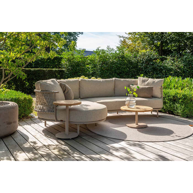4 Seasons Outdoor Sardinia Chaise Lounge Bank + Volta Couchtisch 60 Ø CM