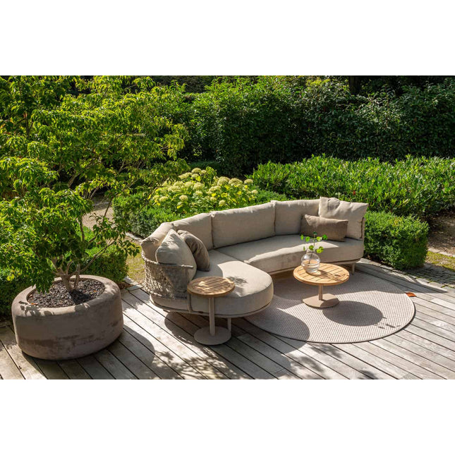 4 Seasons Outdoor Sardinia Chaise Lounge Bank + Volta Couchtisch 60 Ø CM