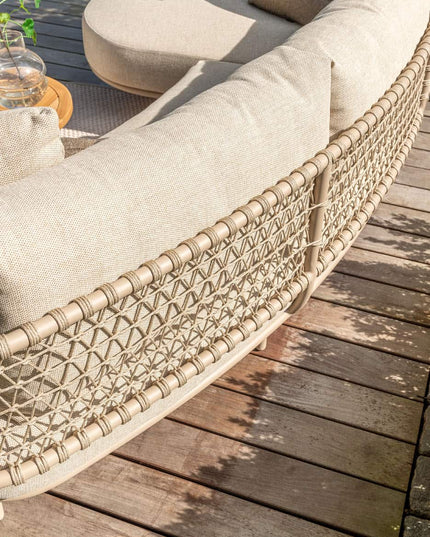 4 Seasons Outdoor Sardinia Chaise Lounge Bank + Finn Couchtisch 60 Ø CM