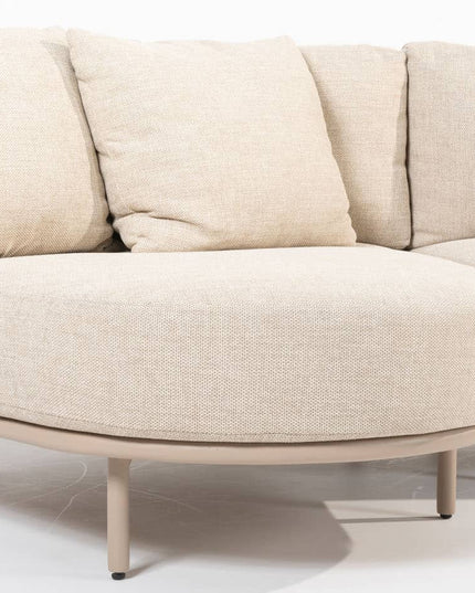 4 Seasons Outdoor Sardinia chaise lounge bank + Verdi salontafel 73 Ø cm