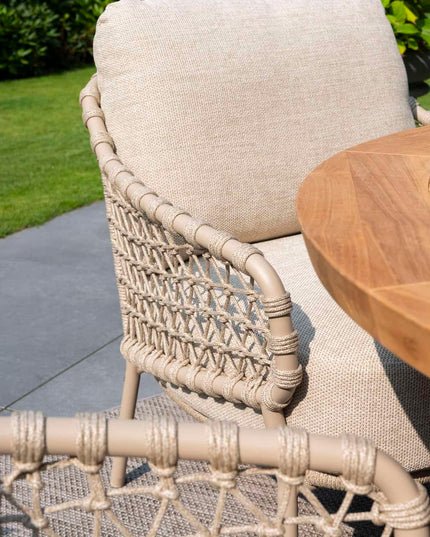 4 Seasons Outdoor Sardinia Bistro Lounge Set + Boaz Seitentabelle 45 Ø CM