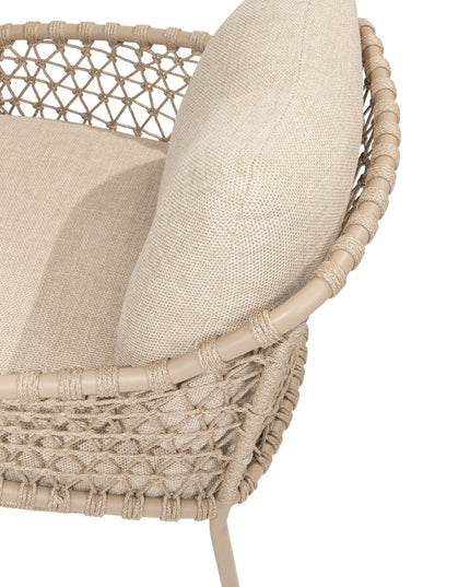 4 Seasons Outdoor Sardinia Bistro Lounge Set + Boaz Seitentabelle 45 Ø CM