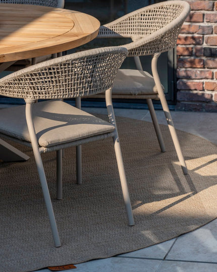 Taste 4SO Sienna Dining + Prado Tisch mit Keramik -Tisch -Top -Fass -Latte 240 cm
