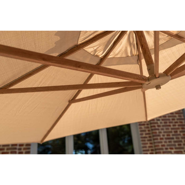 4 Seasons Outdoor Hacienda 300 x 400 cm. zand met houtlook frame